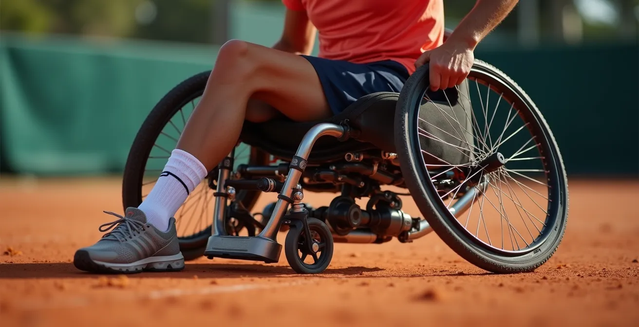 Gros plan sur la technique révolutionnaire de jeu à genoux dans le fauteuil